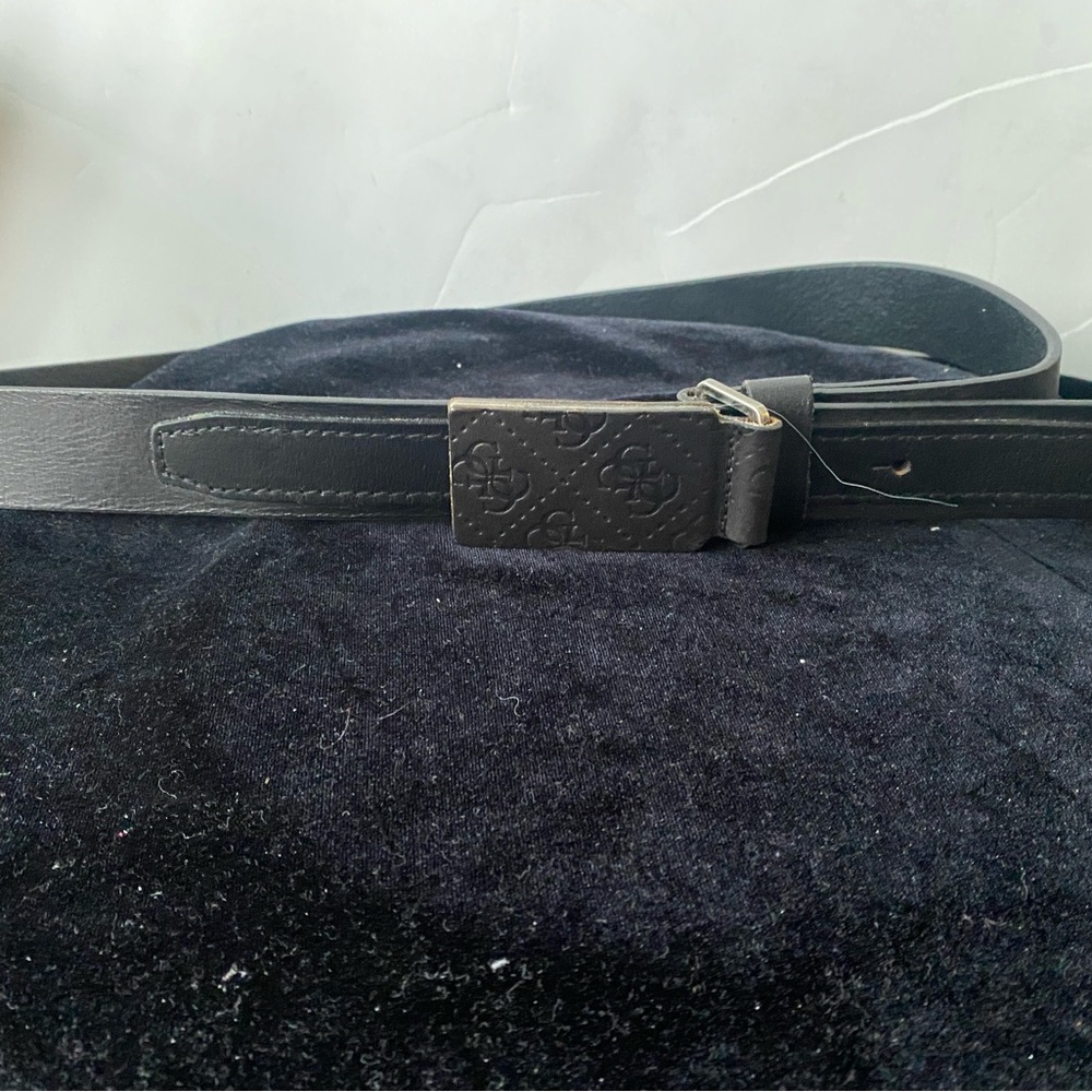 Guess Black Leather Men's Belt
